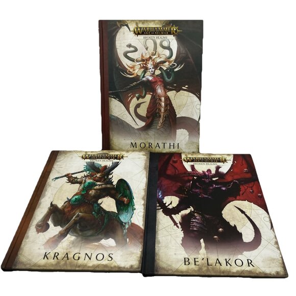 Warhammer Age of Sigmar Broken Realms Morathi Be'Lakor Kragnos Lot of 3 40k - Picture 1 of 11